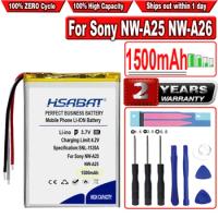 HSABAT 1500mAh Battery for Sony NW-A25 NW-A26 NW-A27 MP3 Accumulator