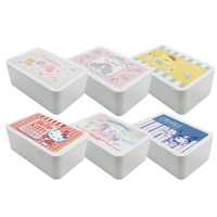 【SONA森那家居】Sanrio 三麗鷗 綜合滿版 濕紙巾盒 口罩盒 置物盒(18.8x12.2x7.5cm)