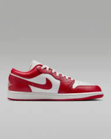 Sepatu Sneakers Pria Nike Air Jordan 1 Low Summit White/Varsity Red (553558-166) Original 45