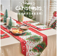 聖誕節裝飾品桌面場景布置店鋪創意氛圍道具家庭主題抱枕桌旗餐墊 全館免運