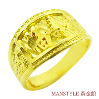 MANSTYLE 福壽 黃金戒指 (約2.06錢)