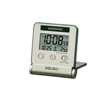 【日本直郵】Seiko精工電子鬧鐘旅行用多功能淺金色SQ772G簡約家