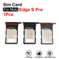 For Motorola Moto Edge S Pro Sim Card Sim Tray Holder Socket Slot Repair Replacement Parts