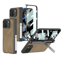 殼膜一體 谷歌Pixel 9 Pro Fold 摺疊手機殼 Google Pixel Fold 2 磁吸鉸鏈支架保護套