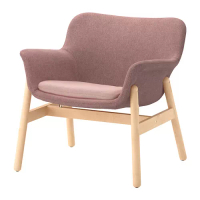 VEDBO 扶手椅, gunnared 深粉色, 73x65x44 公分