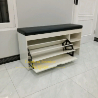 Rak Sepatu Kayu Mahoni Cat Duco