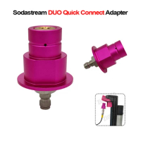 Soda Water Stream Quick Connect Adapter For Sodastream Terra Art DUO Pink Machine Club To External CO2 Tank W/ 8mm Quick Plug