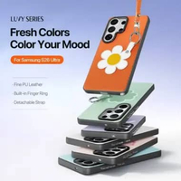 CASE FOR S26 ULTRA / S26 PLUS / S26 PHONE CASE FOLDABLE LEATHER RING LUVY SERIES DUX DUCIS SARUNG CA