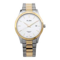 Alba Classic AS9M30X1 AS9M32X1 Jam Tangan Pria Stainless Steel Strap AS9M32X1 Silver Gold