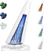 Crystal Vase Glass Attachment Accessories Replacement (with Cover : 1 PCS)/ Home Glass Decorations (