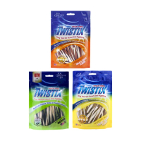 【美國NPIC】Twistix特緹斯雙色螺旋潔牙骨綠茶PLUS+ 寵物零食156g*3包