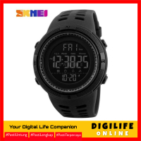 Jam Tangan Digital Analog Pria Hitam Arloji Watch Merah - SKMEI AD1117