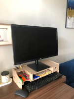 Rak Monitor MDF - Model Baru DIY 5mm S1005