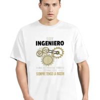 NG Summer Casual Unisex Tops I'm An Engineer So Always Right T Shirt Funny Spanish Jokes Engineers Gift T-shirts