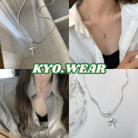 KYO ✨  สร้อยคอไม้กางเขน สร้อยคอจี้รูปดาว เรียบง่ายและมีสไตล์ สร้อยคออเนกประสงค์ ส่งจากไทย XL020