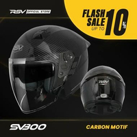 HELM RSV SV300 CARBON GLOSSY DOUBLE VISOR