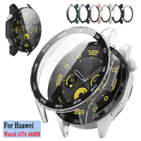Screen Protector Case Cover for Huawei Watch GT4 46MM Protector cover Tempered Film 2 In 1 for GT4 46mm PC Bumper Accessories