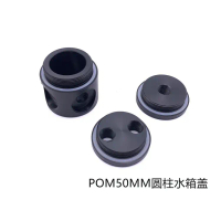 50MM Acrylic Cylinder Water Tank Cover POM Head Water Cooling Cylinder Water Tank Lid Multi-Hole Out