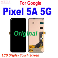 6.34" Original LCD For Google Pixel 5A 5G LCD Display Touch Screen Digitizer Assembly For Google Pixel5A 5G G1F8F G4S1M LCD