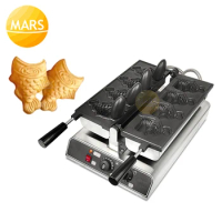 Bakery Equipment Commercial Mini Fish Waffle Maker Taiyaki Machine Open Mouth Ice Cream Waffle Cone Maker Cooking Pan Plate