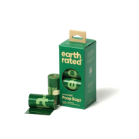 Earth Rated莎賓-環保撿便袋(3代)(8捲裝補充盒●無香) 120環保撿便袋(無香) x 2組(購買第二件贈送寵物零食x1包)