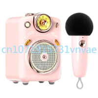 Divoom Bluetooth Speaker Small Family Karaoke Microphone Little Devil Girl Karaoke Audio Female Singing Microphone