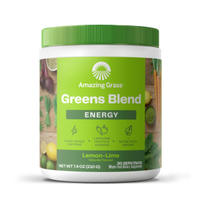 Amazing Grass Greens Blend Energy Lemon Lime 7.4 Oz 30 Servings Healthcare Supplement Dietary Powder