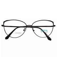 Oppaglasses Frame Kacamata Korea Pria Wanita OPPA OP52 FBL Hitam Oval Cat Eye