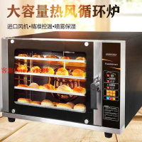 【最低價】【公司貨】熱風爐烤箱商用4層大容量烘焙電烤箱蛋糕面包熱風循環爐多功能4盤
