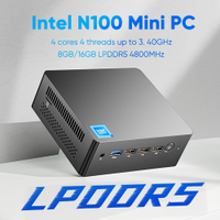 12th Gen Mini PC Alder Lake In N100 Quad Core DDR5 8G16G 4800Hz Windows 11 Dual RJ45 LAN Firewall Ro