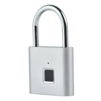 Fingerprint Padlock Keyless USB Charging Door Lock Fingerprint Smart Padlock Quickly Unlock Zinc Alloy Metal Self-Developed Chip