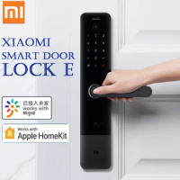 Xiaomi Smart Door Lock E Fingerprint Password Bluetooth Unlock Detect Alarm Work Mi Home App Doorbell and HomeKit App Control