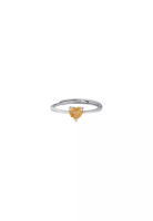 TOMEI TOMEI 【Online Exclusive】Birthstone Heart-shape Ring I Citrine I Silver