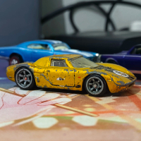 Hot Wheels Ferrari 250 LM Ferrari Racer 7/24 2008 Metallic Dark Yellow CM6 Loose