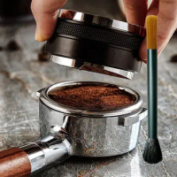 Coffee Grinder Cleaning Brush Long Handle Coffee Machine Cleaning Brush Metal