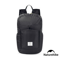 Naturehike 22L云雁輕量防水摺疊後背包 攻頂包 黑色 A017-B