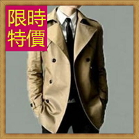 風衣外套 男大衣-保暖修身長版男外套5色59r18【獨家進口】【米蘭精品】