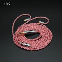 ivipQ16 Core Silver Plated and Copper Mixed Earphone Cable 3.5/2.5mm/4.4mm MMCX/NX7 Pro/QDC/2Pin For DB3 VX CA16 T4 MS2 NM2 IEM