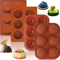 Silicone Chocolate Bomb Mould Half Round Silicone Mould DIY Half Round Silicone Baking Mould for Chocolate Cake Dome Mousse