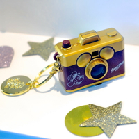 日本東京迪士尼代購35週年35周年米奇復古懷舊經典紀念版萬花筒相機造型鑰匙圈－金色超級限量版絕版品