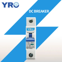 1P 63A DC Solar Mini Circuit Breaker DC Circuit breaker 6KA MCB FOR PV System Main Switch YRL7-63DC