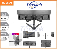 【SG Seller】Truslink Dual Monitor Desk Stand Free Standing Height Adjustable Full Motion Two Arm Moni