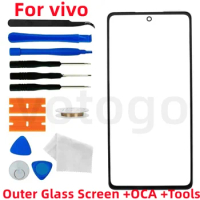 Front Touch Screen + OCA For ViVO V21 V23 V25 V27 V27e V29 V29e V30 Pro Lite 5G Outer LCD Display Glass Lens + Replacement Kits