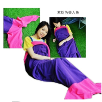 【May Shop】搖粒絨 保暖人魚尾造型睡袋保暖毯