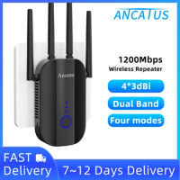 ANCATUS A2 AC1200 Wifi Repeater 5g Powerful Router 5ghz Signal Amplifier Wireless Extender 802.11ac
