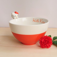 真愛日本 凱蒂貓 kitty 杯緣趴趴 陶瓷茶碗 陶瓷碗 茶碗 甜點碗 飯碗 禮物 FT71
