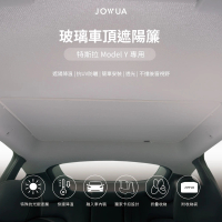 【JOWUA】特斯拉 TESLA Model Y 玻璃車頂遮陽簾(2023 Model Y 特殊雙面布料 專利卡扣)