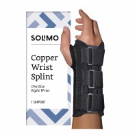 Amazon Solimo 護腕 1入 Copper Wrist Splint 內有銅板 單一尺寸 適用右手 [2美國直購]