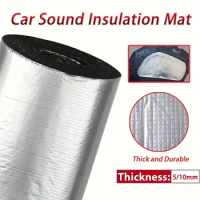 5/10MM Sound Deadener Heat Insulation Mat Car Van Sound Proofing Deadening Insulation Car Hood Insulation Silent Door Wall