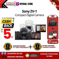 KameraKamera Sony ZV-1 Kamera Vlog Compact Digital Camera Body Only Black